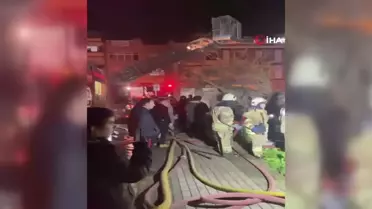 Ataşehir'de gecekondu alev alev yandı
