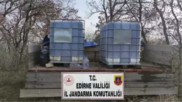 Uzunköprü'de Ormanda Sahte İçki Operasyonu