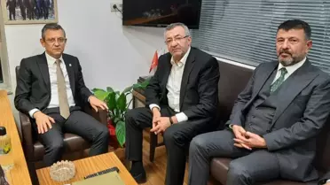 CHP Özgür Özel, Engin Altay'a taziye ziyaretinde bulundu