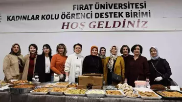 Fırat Üniversitesi Kadın Kolları, Sınav Haftasında Öğrencilere Yemek İkramı Yaptı