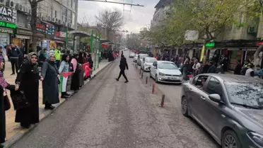 Şanlıurfa'da İsrail'e tepki göstermek için insan zinciri oluşturuldu