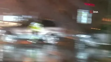 Edirne'de kar yağışı nedeniyle trafiğe çıkmaları yasaklanan motorlara denetim