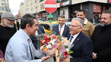 Kayseri Büyükşehir Belediye Başkanı Yeraltı Çarşısı esnafını ziyaret etti