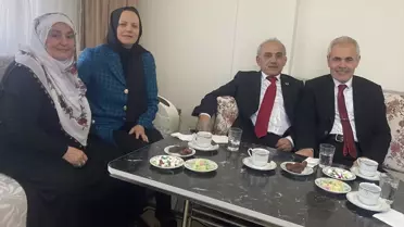MHP Adayı Gürsel Bayram, AK Parti Adayı Şaban Bolat'a Ziyarette Bulundu