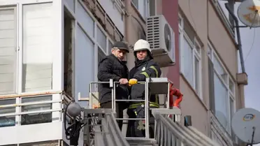Edirne'de bir apartmanda çıkan yangın söndürüldü