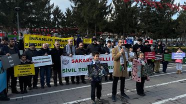 Sakarya'da İsrail'in Gazze'ye yönelik saldırıları kınandı