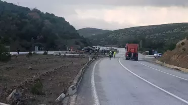 Balıkesir'de fren arızası sonucu tır sürücüsü hayatını kaybetti