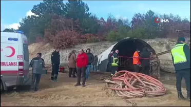 Kömür ocağında göçük: Toprak altında kalan işçiyi kurtarma çalışmaları sürüyor