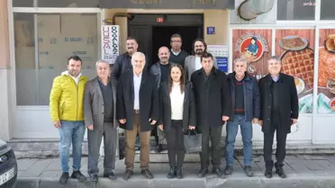 Çine Belediye Başkanı Mehmet Kıvrak, Çine Esnaf ve Sanatkarlar Odası Başkanı Metin Uyar'ı ziyaret etti