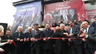 AK Parti İBB Adayı Murat Kurum Beşiktaş'ta MHP Seçim Koordinasyon Merkezi Açılışına Katıldı