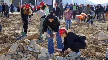 YK Enerji ve İTÜ işbirliğiyle Milas'ta maden sahasında 2 bin fidan dikildi