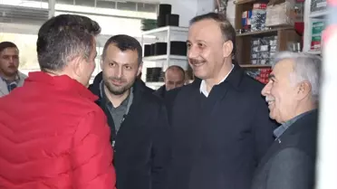 AK Parti Mardin Büyükşehir Belediye Başkan adayı esnafı ziyaret etti