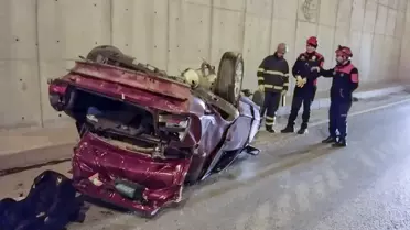 Çorum'da otomobilin devrilmesi sonucu 1 kişi öldü, 3 kişi yaralandı
