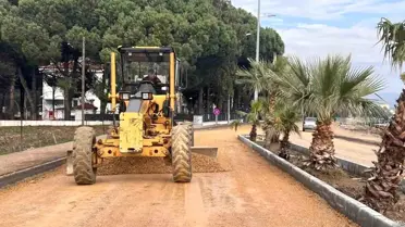 Ezine Belediyesi Sıcak Asfalt Çalışması Başlattı
