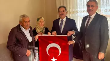 Süleymanpaşa Kaymakamı Mustafa Güler, şehit ailesi ve Kıbrıs gazisini ziyaret etti