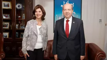 KKTC Cumhurbaşkanı Ersin Tatar, BM Genel Sekreteri'nin Kıbrıs Temsilcisi'ni ikinci kez kabul etti