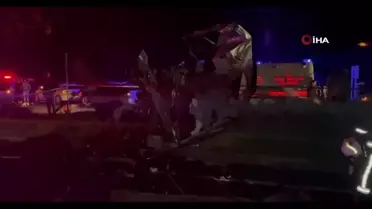 Hafif ticari araç, tıra arkadan çarptı: 1 ölü, 1 yaralı