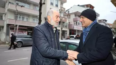 Körfez Belediye Başkanı Şener Söğüt, esnafı gezdi
