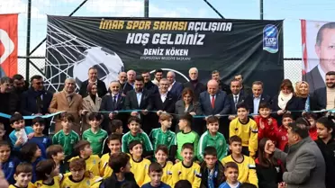 Eyüpsultan Belediye Başkanı Deniz Köken, İmar Spor'a yeni saha kazandırdı