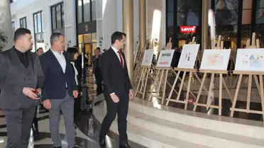 Depremzede Çocukların Resim Sergisi Antalya'da Açıldı
