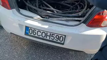 Polatlı'da çiftçilerin trafo kablolarını çalan şahıslar yakalandı