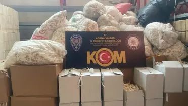 Adana'da 18 Milyon 950 Bin Makaron Ele Geçirildi, Bir Şüpheli Tutuklandı