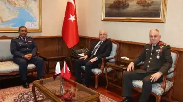 Milli Savunma Bakanı Yaşar Güler, Katar Genelkurmay Başkanı Al-Nabet'i kabul etti