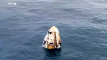 Türkiye'nin ilk astronotu Alper Gezeravcı'nın da bulunduğu Axiom-3 mürettebatını taşıyan Dragon uzay aracı Florida'ya indi