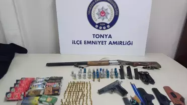 Trabzon Tonya'da Ruhsatsız Silah Operasyonu
