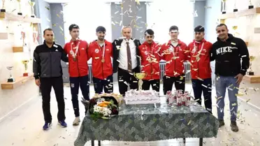 Ağrı Spor Lisesi Şampiyonları Coşkuyla Karşılandı