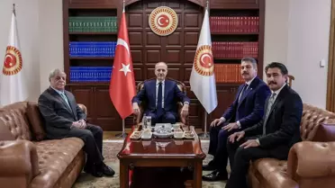 TBMM Başkanı Numan Kurtulmuş, eski Ürdün Başbakanı Avn el-Hasavne'i kabul etti