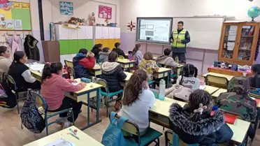 Aydın'da Ortaokul Öğrencilerine Trafik Eğitimi Verildi