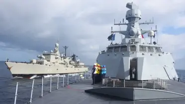 TCG Heybeliada, BM Lübnan Görev Kuvveti ile eğitimler gerçekleştirdi