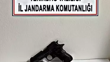 Saray ve Çerkezköy'de Kıyılmış Tütün ve Tabanca Operasyonu
