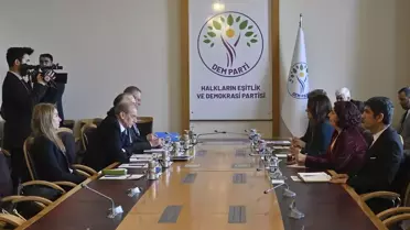 AKPM Raportörü Piero Fassino, DEM Parti Grubu'nu ziyaret etti