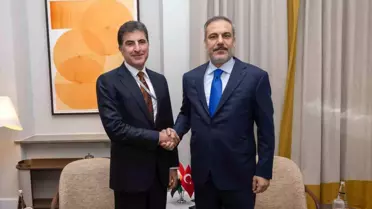 Dışişleri Bakanı Hakan Fidan, Almanya'da IKBY Başkanı Neçirvan Barzani ile görüştü