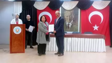 Merzifon'da 'Okulum Temiz' belgesi alan okullara törenle belgeleri verildi