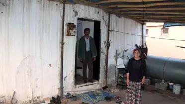 Şırnak'ta rutubetli evde yaşayan 7 nüfuslu aile yardım talep ediyor