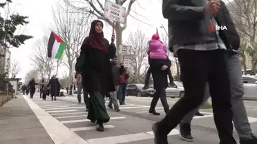 Hekimler ve sağlık çalışanları Gazze için 'sessiz' yürüyüş düzenledi