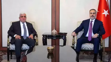 Dışişleri Bakanı Hakan Fidan, Haşdi Şabi Heyeti Başkanı Falih El-Feyyad ile görüştü