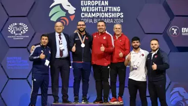 Onur Demirci, Avrupa Halter Şampiyonası'nda gümüş madalya kazandı
