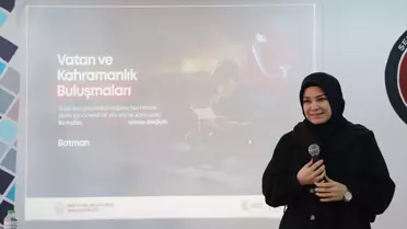 Batman'da Şehit Eşi ve Gazi Öğrenciler Okulu Ziyaret Etti