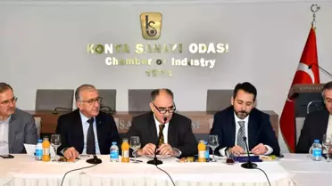 Konya Sanayi Odası Başkanı ve Vali İstişare Toplantısında Buluştu