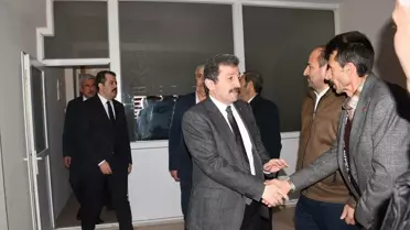 Samsun Valisi Orhan Tavlı, Vezirköprü Muhtarlar Derneği'nde muhtarlarla bir araya geldi