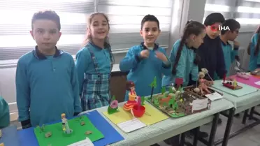 Ercişli öğrenciler deyimleri ve atasözlerini somutlaştırarak sergiye dönüştürdü