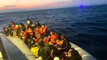 İzmir'de 57'si çocuk 159 düzensiz göçmen kurtarıldı