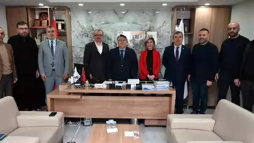 ZBEÜ Rektörü Prof. Dr. İsmail Hakkı Özölçer, Zonguldak MÜSİAD Başkanı Abdulkadir Aktarı'yı ziyaret etti