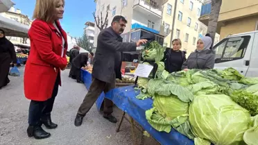 Tokat'ta Kar Yerine Lahana Adam