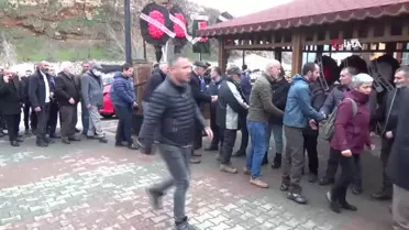 Belediye çalışanının cenazesine yüzlerce kişi katıldı