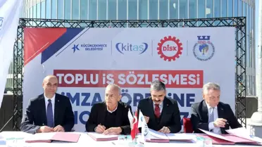 Küçükçekmece Belediyesi ile DİSK Genel İş Sendikası arasında yüzde 76 zam imzalandı
